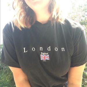 London England Crop Top